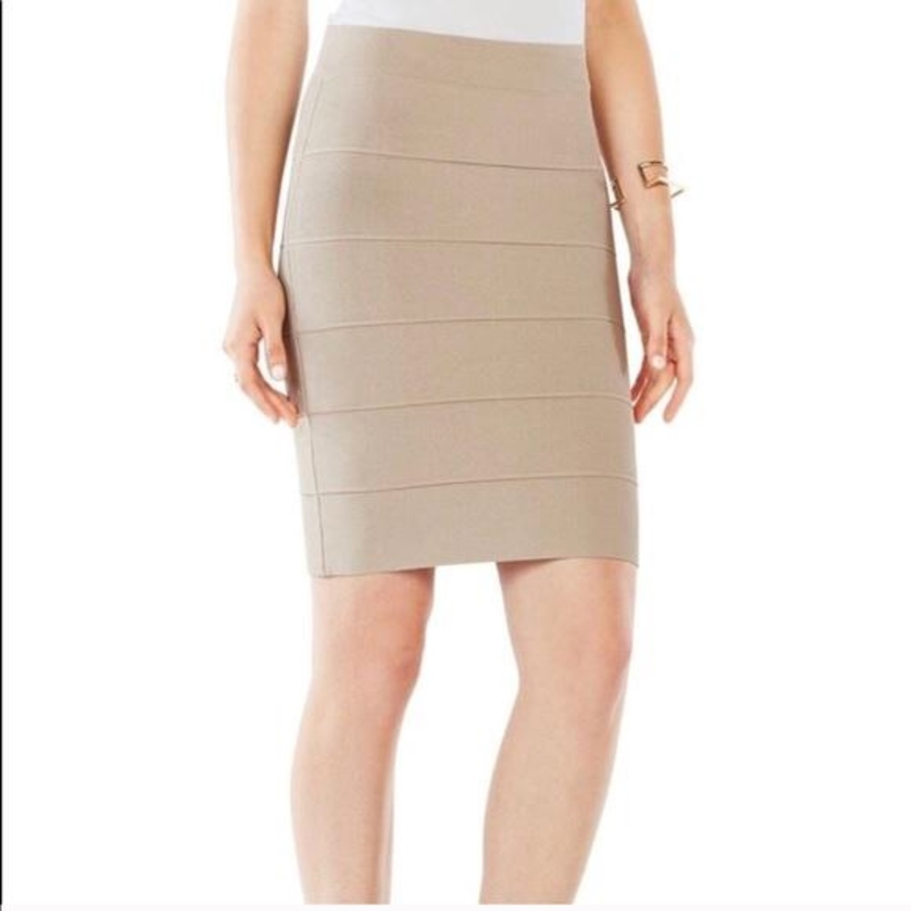 BCBG MaxAzria blush bandage skirt